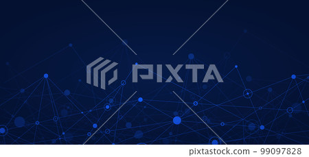 Connections with points, lines, and people icons. Vector technology background Connections with points, lines, and people icons. Vector technology background 99097828