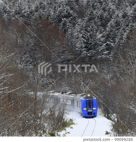 冬季在宗谷本線運行的“特快宗谷號” 99099288