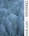 Ice waterfall in the valley 99099882