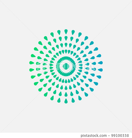 yoga and meditation mandala element logo template vector eps format 99100338