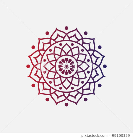 yoga and meditation mandala element logo template vector eps format 99100339