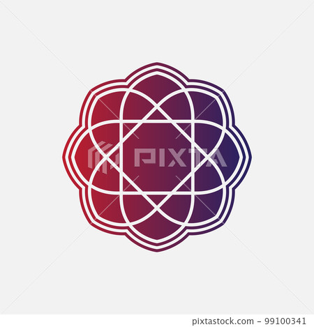 yoga and meditation mandala element logo template vector eps format 99100341