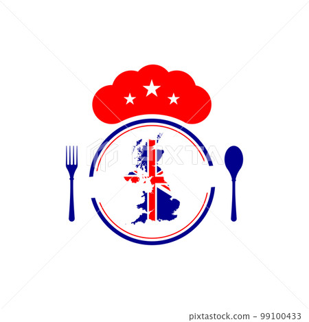 map of great britain with its flag colors, vector eps format map of great britain with its flag colors, vector eps format 99100433