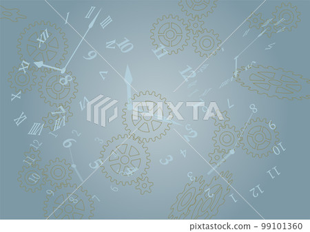 Mysterious space background of gears and clocks Mysterious space background of gears and clocks 99101360
