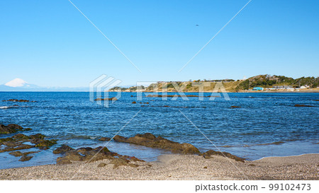 冬天的湘南(可以看到富士山) 冬天的湘南(可以看到富士山) 99102473