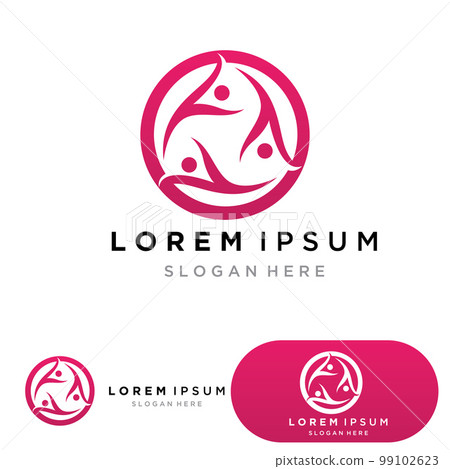 People group ,team friends logo vector People group ,team friends logo vector 99102623