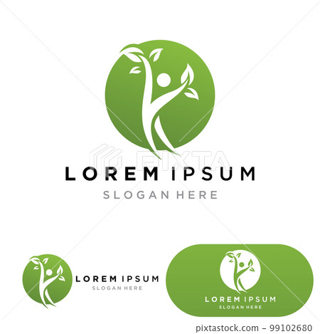 People leaf go green logo 99102680