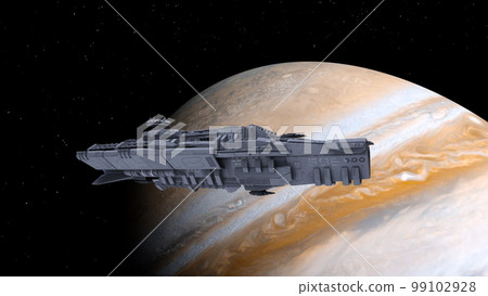 spaceship and planet spaceship and planet 99102928