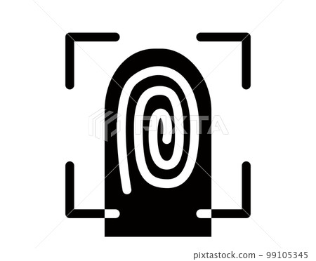 指紋認證圖標（生物認證） 99105345