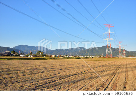 Mt. Homan Taken from Higashi Oda, Chikuzen Town, Fukuoka Prefecture 99105686
