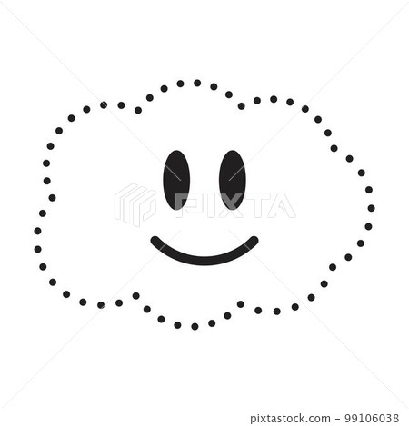 Dotted cloud shape for tracing lines for preschool and kindergarten school kids for drawing and handwriting practice Dotted cloud shape for tracing lines for preschool and kindergarten school kids for drawing and handwriting practice 99106038