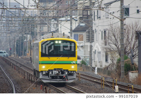 東北本線 Toro 站新拖車 GV-E197 東北本線 Toro 站新拖車 GV-E197 99107019