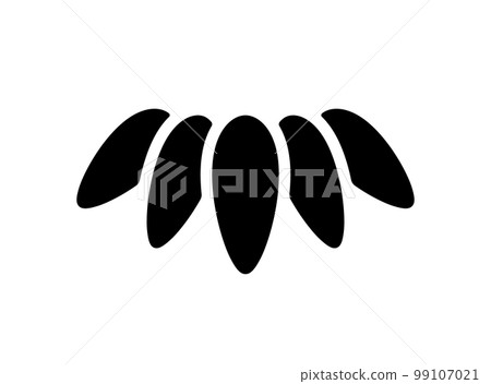 Japanese style icon [Bamboo leaf] Vector illustration 99107021