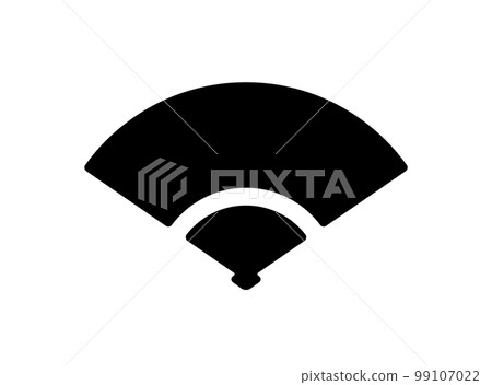 Japanese style icon [folding fan] vector illustration 99107022