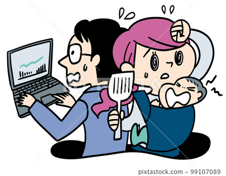Housework, work, and childcare are hard Housework, work, and childcare are hard 99107089