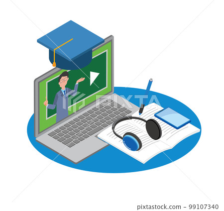 e-learning image illustration e-learning image illustration 99107340
