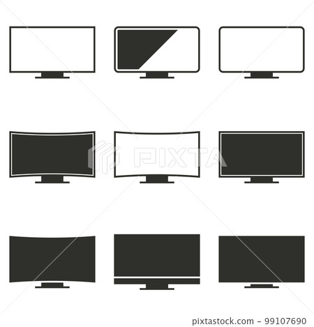 Vector illustration on the theme television Vector illustration on the theme television 99107690