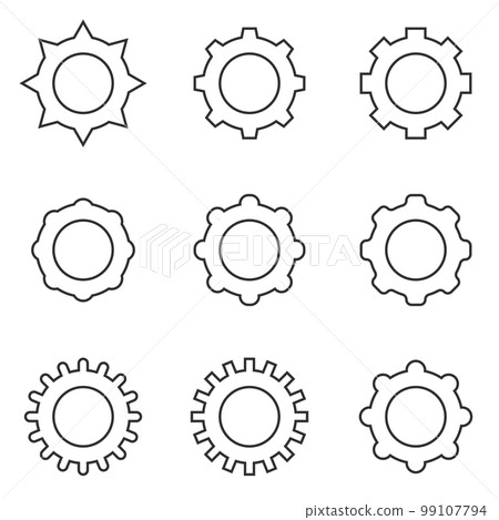 Vector illustration on the theme Settings 99107794