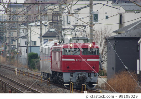 東北本線登呂站 EF81 和 Kaya 27 99108029