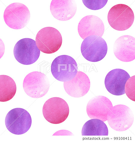 Watercolor seamless pattern with abstract spots and circles. Hand drawn illustration for background, packaging design. Watercolor seamless pattern with abstract spots and circles. Hand drawn illustration for background, packaging design. 99108411
