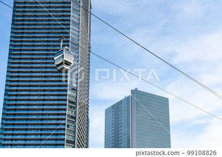 [神奈川縣]天氣晴朗的橫濱港未來 99108826