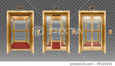 Vintage Elevator Doors Set Vintage Elevator Doors Set 99109291