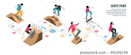 Skate Park Infographics 99109299