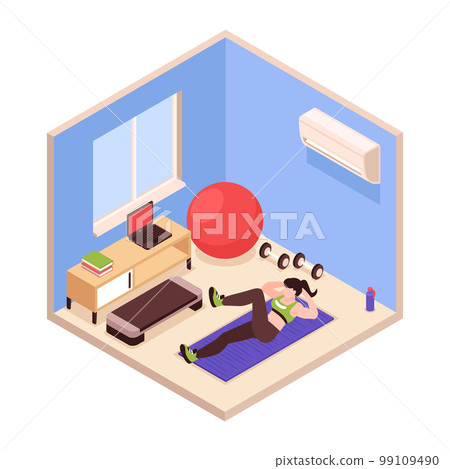 Home Fitness Illustration 99109490
