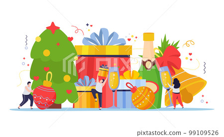 New Year Happy Composition 99109526