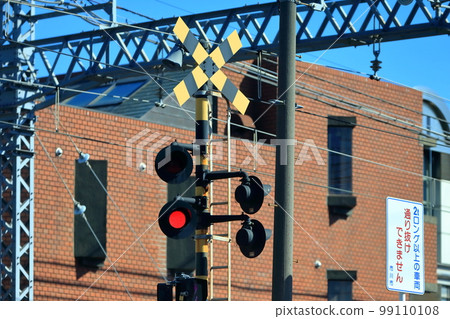 Railroad crossing alarm image Railroad crossing alarm image 99110108
