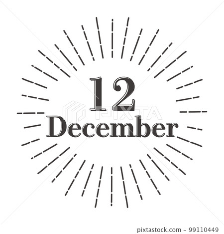 December headline and stylish sun frame design 99110449