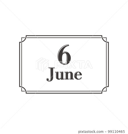 June headline and simple classic frame design June headline and simple classic frame design 99110465