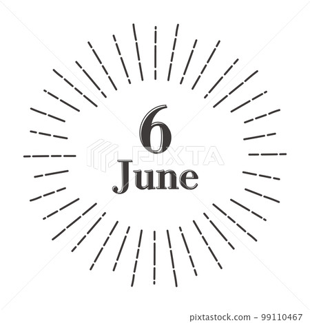 june headline and stylish sun frame design june headline and stylish sun frame design 99110467