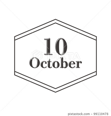 十月標題和簡單的六角形框架設計 99110478