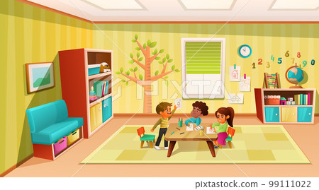 Kids In Kindergarten Room Kids In Kindergarten Room 99111022