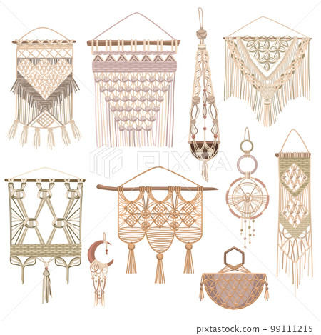 Macrame Objects Set 99111215