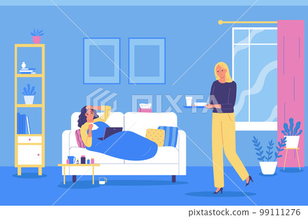 Ill People Flat Background 99111276