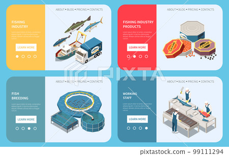 Industrial Fish Production Web Concept 99111294