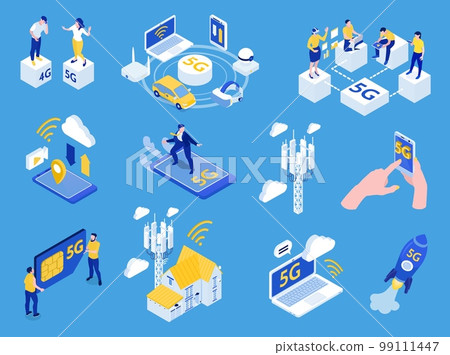 Internet 5g Isometric Set 99111447