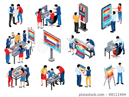 Advertising Agency Icon Set 99111494