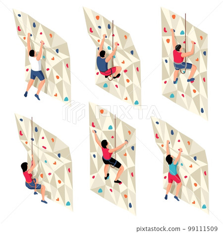 Isometric Climbing Walls Set Isometric Climbing Walls Set 99111509