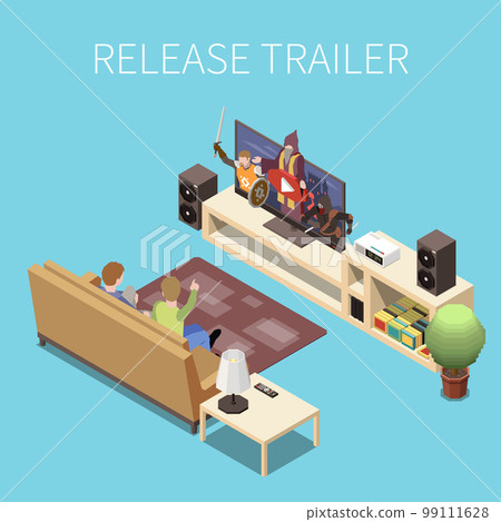 Game Development Isometric Concept Illustration - Stock Illustration ...