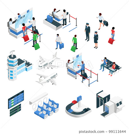Airport Isometric Set Airport Isometric Set 99111644