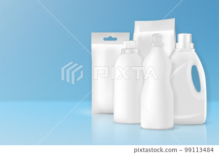 Detergent Bottles Mockup Composition Detergent Bottles Mockup Composition 99113484