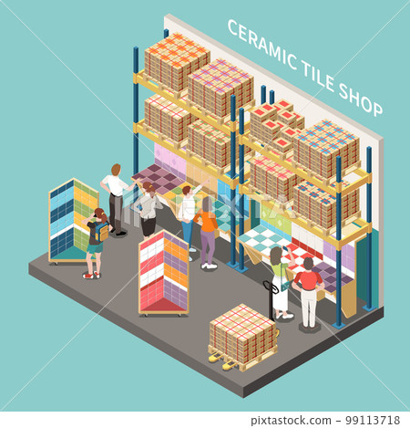 Ceramic Tile Shop Background 99113718