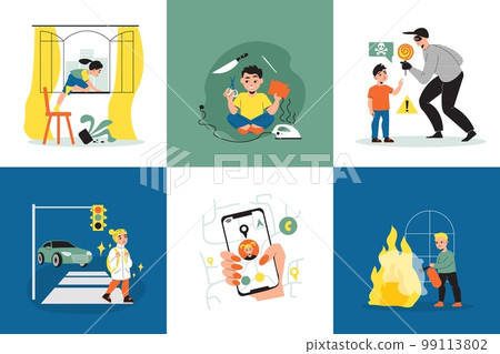 Children Safety Design Concept Children Safety Design Concept 99113802
