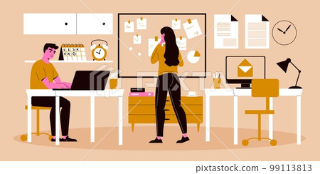Office Time Management Composition Office Time Management Composition 99113813