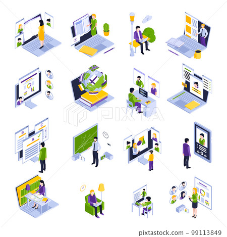 Online Education Set Online Education Set 99113849