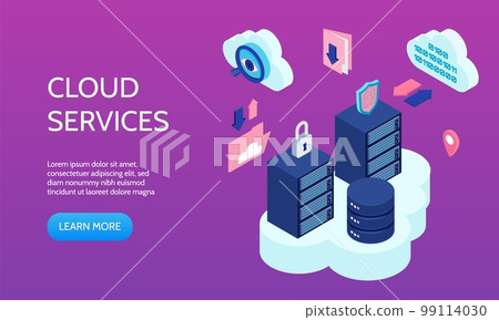 Cloud Technology Horizontal Banner Cloud Technology Horizontal Banner 99114030