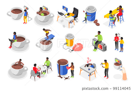 Coffee Concept Isometric Recolor Set 99114045